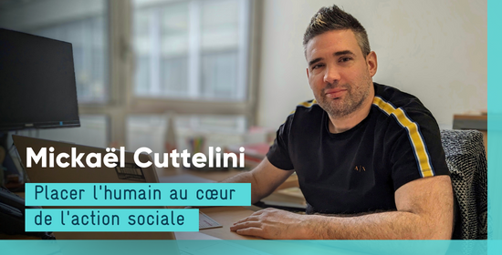 Mickaël Cuttelini, travailleur social au sein du Département du Val d’Oise
